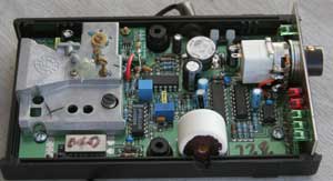 Foto del interior del detector de detectores RDD Spectre III