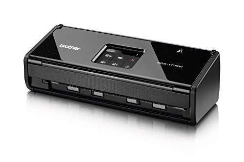 Brother ADS1100W - Escáner departamental compacto a doble cara automático WiFi