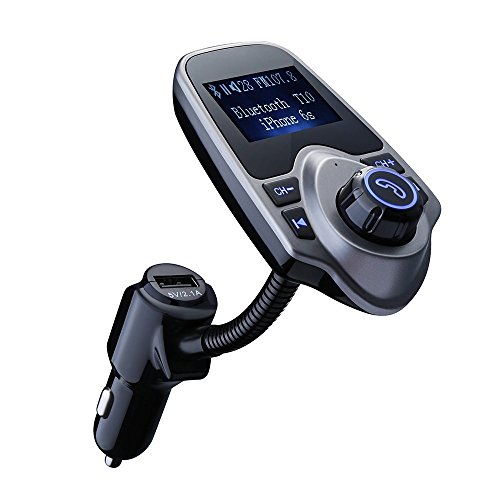 Transmisor FM Bluetooth de VicTsing Manos Libres Cargador con Audio de 3.5mm...