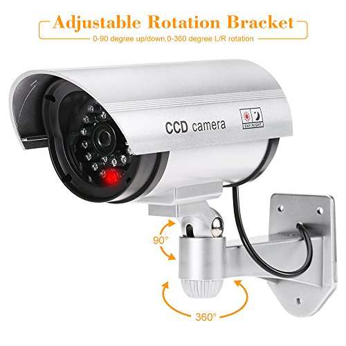 KKmoon Cámara Simulada Falsa Inalámbrico Impermeable Sistema de Vigilancia IR LED