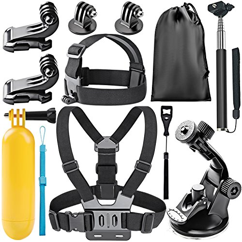 Neewer 8-en-1 cámara de la acción Kit de accesorios para GoPro héroe...