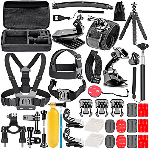 Neewer 50-in-1 - Acción Kit de accesorios de cámara para GoPro Hero Session...
